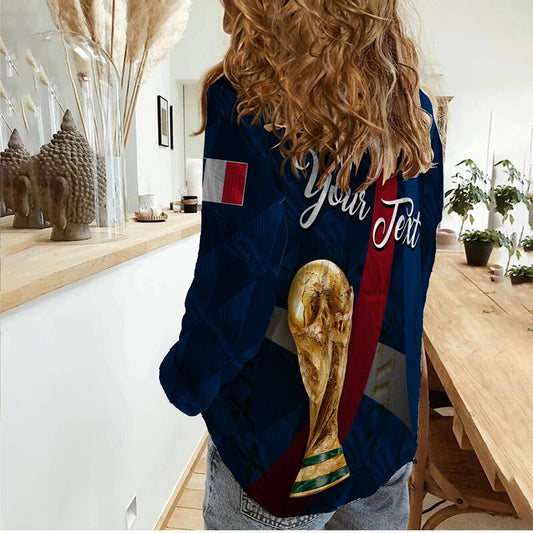 (Custom Personalised) France Football World Cup 2022 - Women Casual Shirt