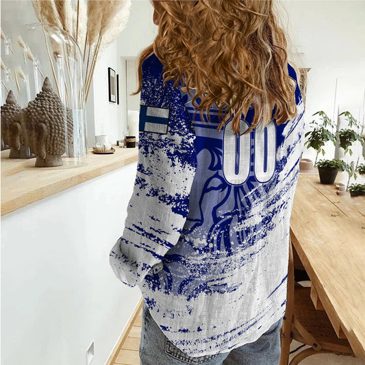 ( Custom Personalised) Finland Suomi Leijonat Hockey - Women Casual Shirt