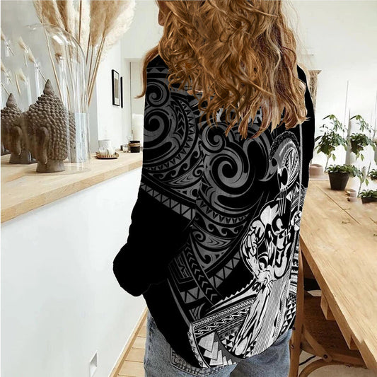 Custom Hawaii Ikaika Warrior Women Casual Shirt