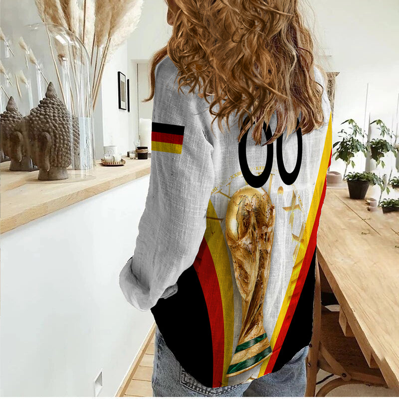 (Custom Personalised) Germany Football World Cup 2022 - Women Casual Shirt
