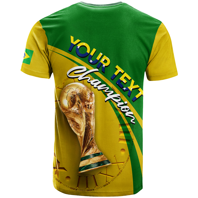 Custom Brazil Football 2022 T Shirt