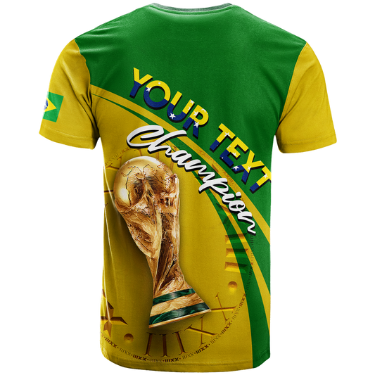 Custom Brazil Football 2022 T Shirt