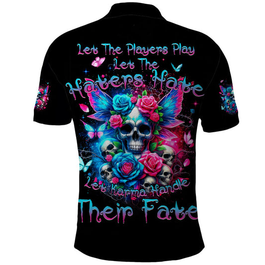 Fairy Skull Let Karma Handle Their Fate Polo Shirt