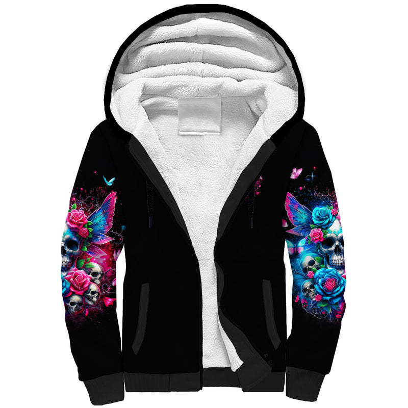 Fairy Skull Let Karma Handle Their Fate Sherpa Hoodie