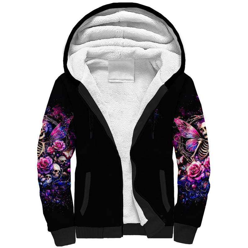 Fairy Skull Let Karma Handle Their Fate Sherpa Hoodie