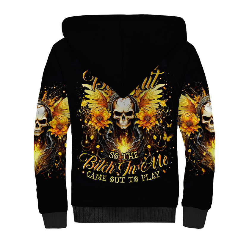 Fairy Skull The Good Girl In Me Got Tired Of The Bullshit Sherpa Hoodie