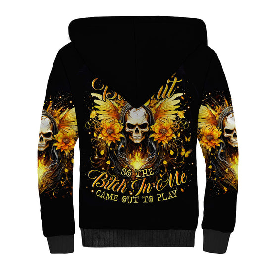 Fairy Skull The Good Girl In Me Got Tired Of The Bullshit Sherpa Hoodie