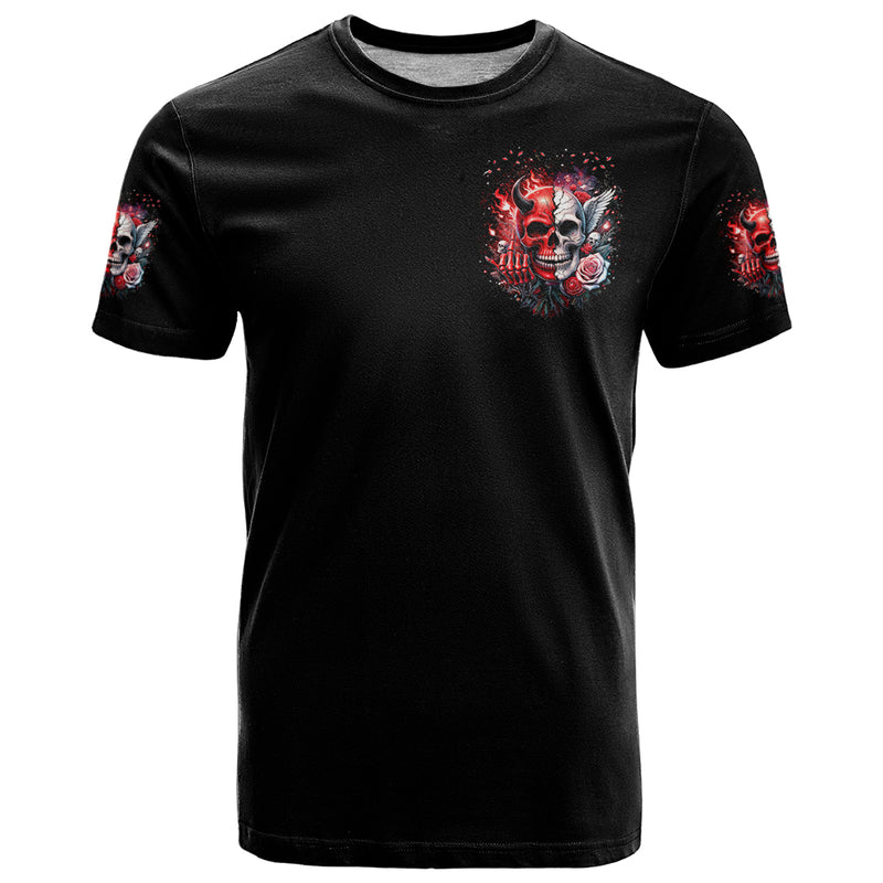 Evil Angel Skull Fuck It All And Let My Demons Out To Play T Shirt