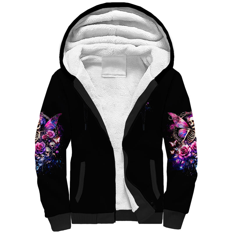 Fairy Skull In My Next Life I Want To Be The Karma Fairy Sherpa Hoodie