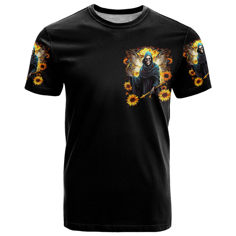 Fairy Death Skull Mess With Me I&#39;ll Let Karma Do It&#39;s Job T Shirt