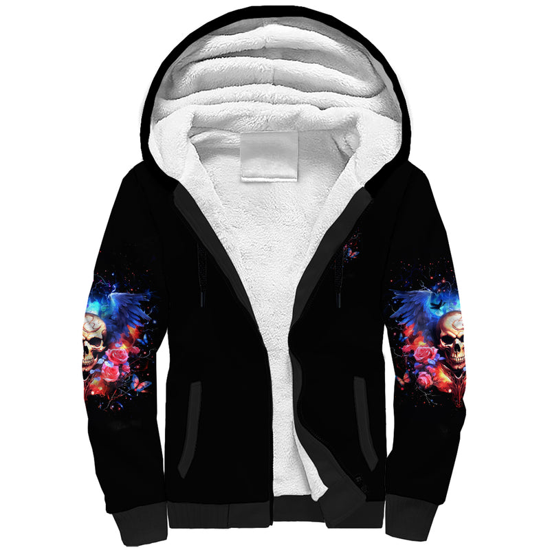 Fairy Skull Assuming I Was Like Most Girls Was Your First Mistake Sherpa Hoodie