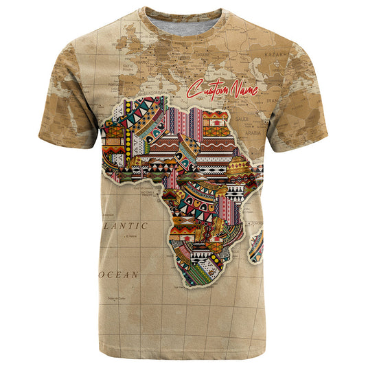 Africa On World Map T Shirt