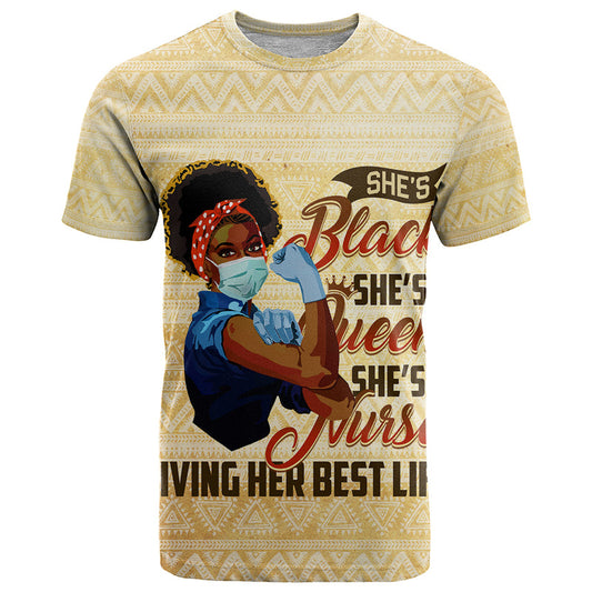 Afro Nurses Black Queen African T Shirt