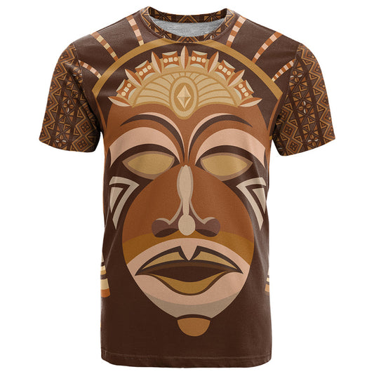 African Women Tribal Ethnic Mask T Shirt