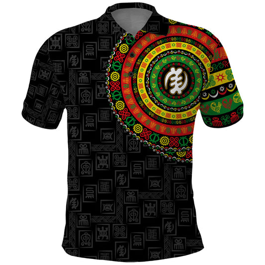 Adinkra Symbols African Culture Polo Shirt