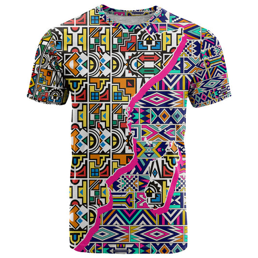 African Ndebele Pattern T Shirt