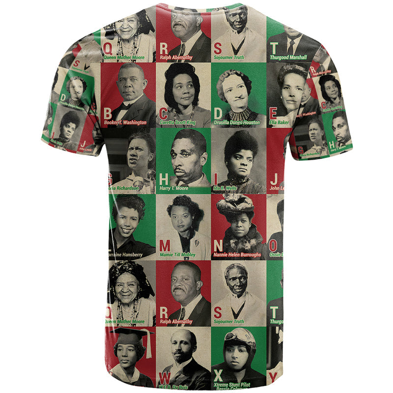 A To Z Of Black Heroes Civil Rights Leaders T Shirt