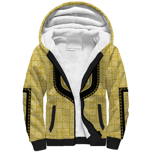 African Mudcloth Dashiki Sherpa Hoodie