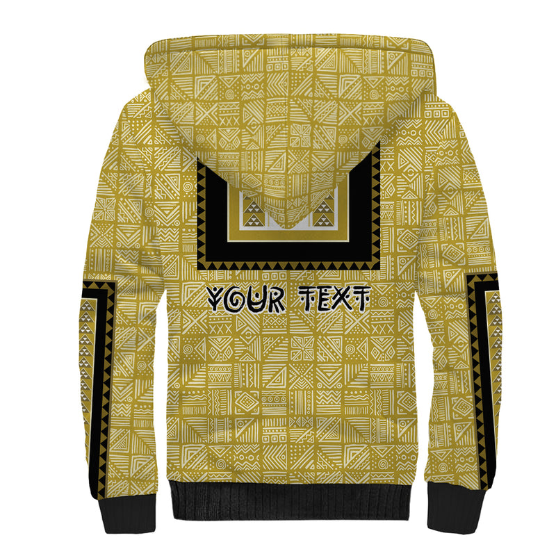 African Mudcloth Dashiki Sherpa Hoodie