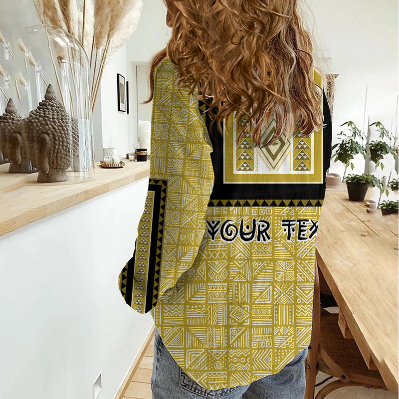 African Mudcloth Dashiki Women Casual Shirt