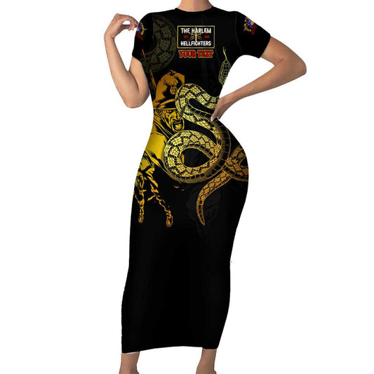 369 A Symbol Of Valor And Dignity Short Sleeve Bodycon Dress