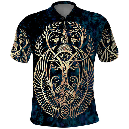 Adinkra Symbols Tree of Life Polo Shirt