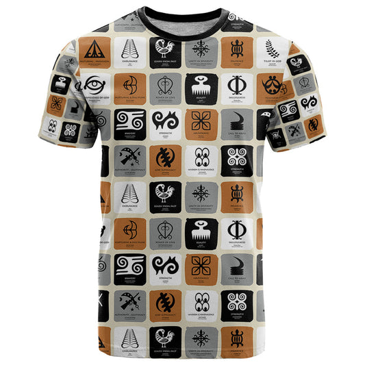 Adinkra Symbols Fashion T Shirt