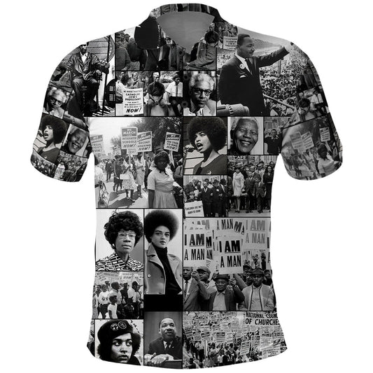 African Black Power Images Polo Shirt