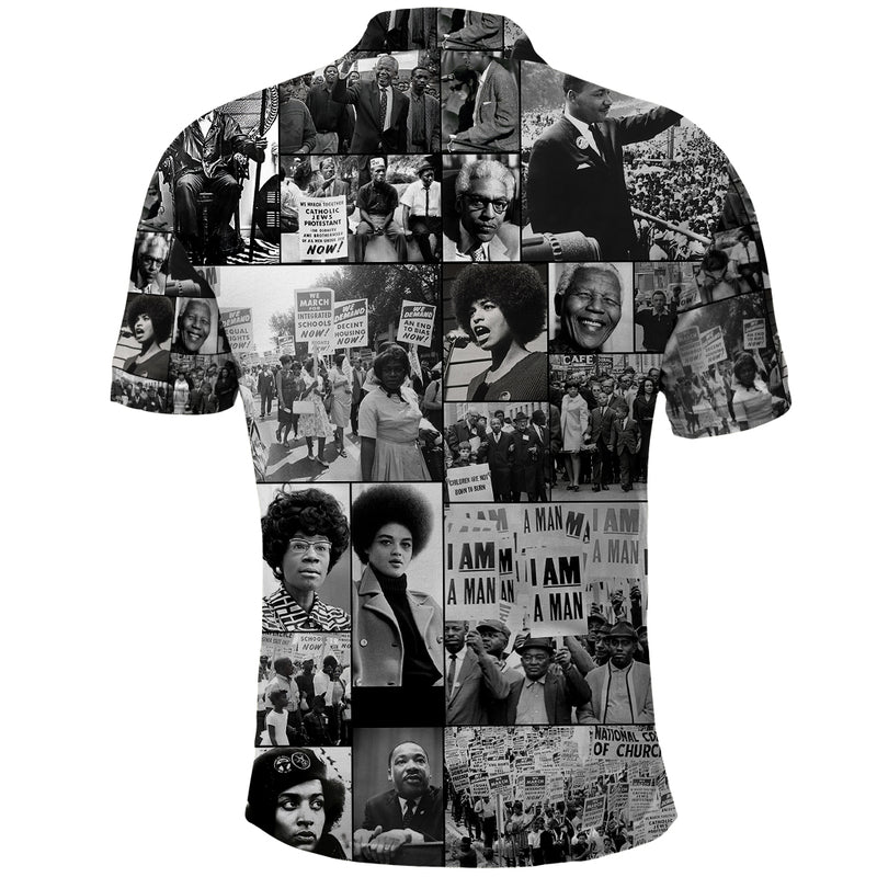 African Black Power Images Polo Shirt