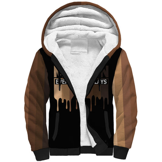 Every Shade Slays Melanin African Signature Sherpa Hoodie