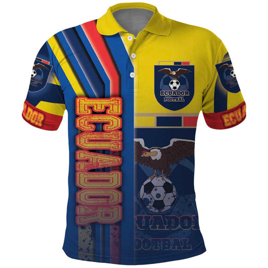 Ecuador Football La Tricolor Soccer - Road To Champion Polo Shirt