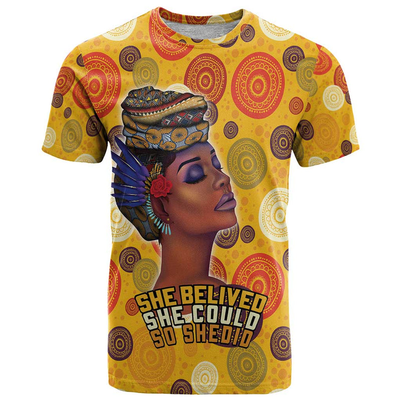 African She Believed She Could So She Did T Shirt