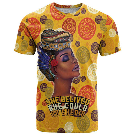 African She Believed She Could So She Did T Shirt