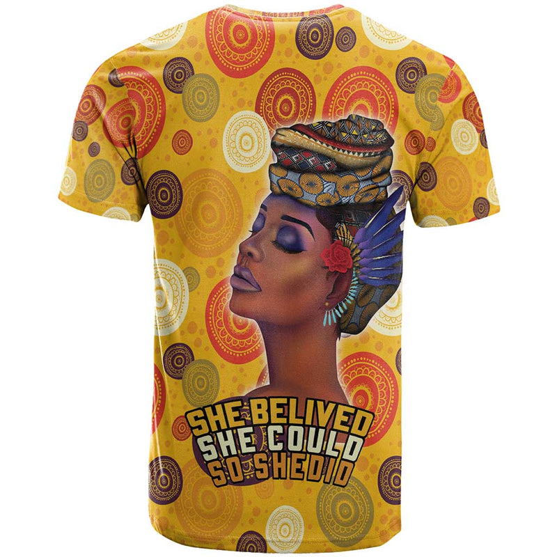 African She Believed She Could So She Did T Shirt