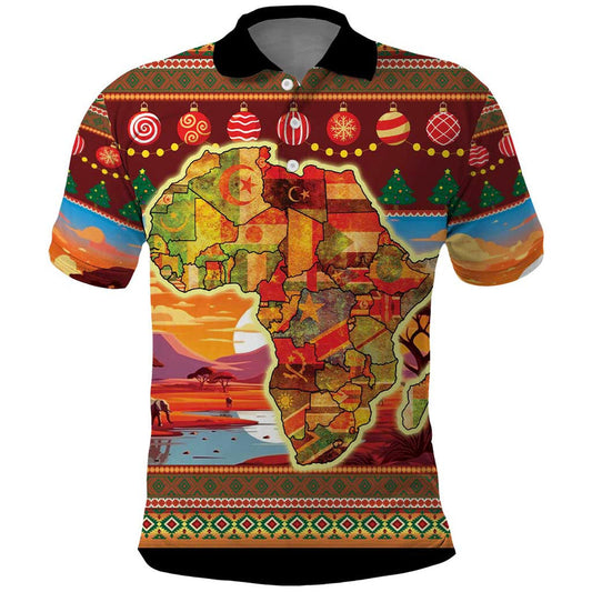 African Heritage and Celebrated Christmas Polo Shirt