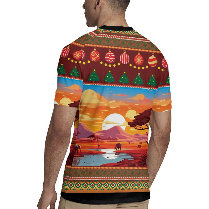 African Heritage And Celebrated Christmas Rugby Jersey
