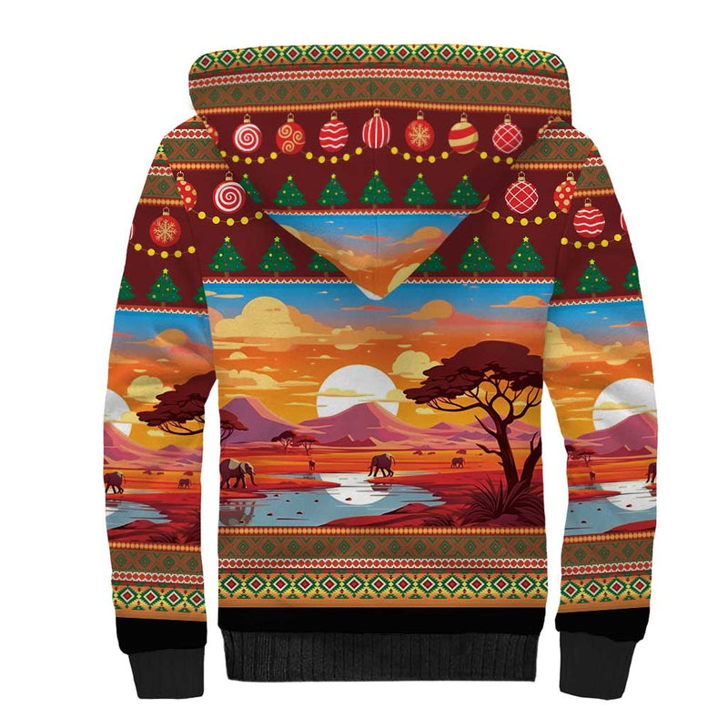 African Heritage and Celebrated Christmas Sherpa Hoodie