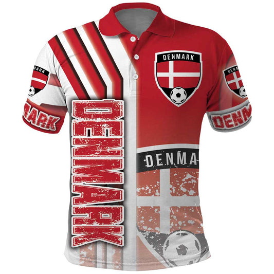 Denmark Football Danish Dynamite Soccer - Road To Champion Polo Shirt