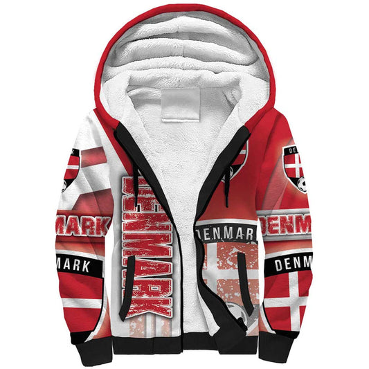 Denmark Football Danish Dynamite Soccer - Road To Champion Sherpa Hoodie