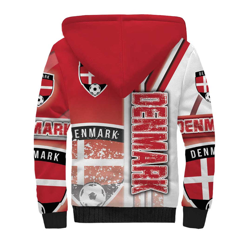 Denmark Football Danish Dynamite Soccer - Road To Champion Sherpa Hoodie