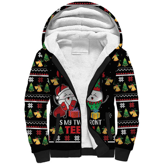 All I Want For Christmas Is My Two Front Teeth Sherpa Hoodie