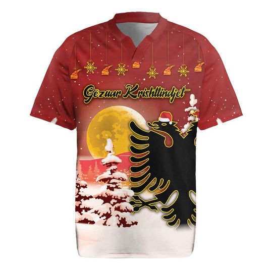 Albania Christmas Gezuar Krishtlindjet Rugby Jersey