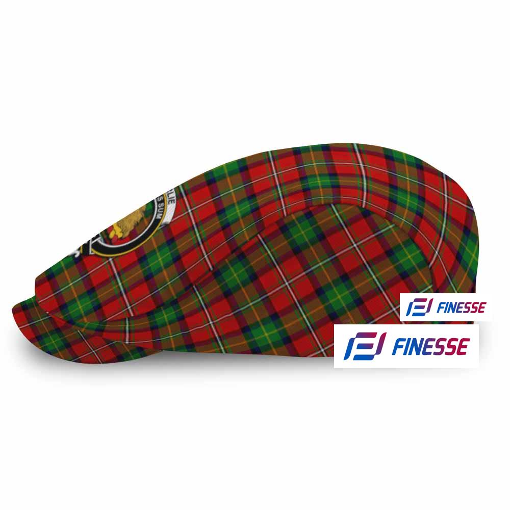 Fairlie Family Crest Tartan Jeff Hat, Tartan Flat Cap