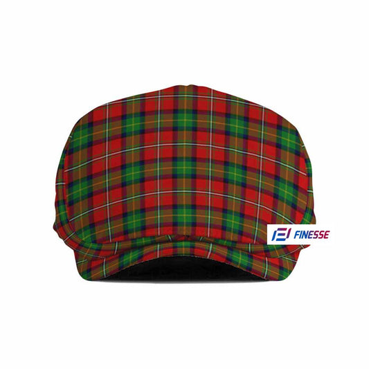 Fairlie Tartan Jeff Hat, Tartan Flat Cap