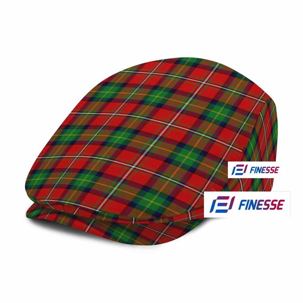 Fairlie Tartan Jeff Hat, Tartan Flat Cap