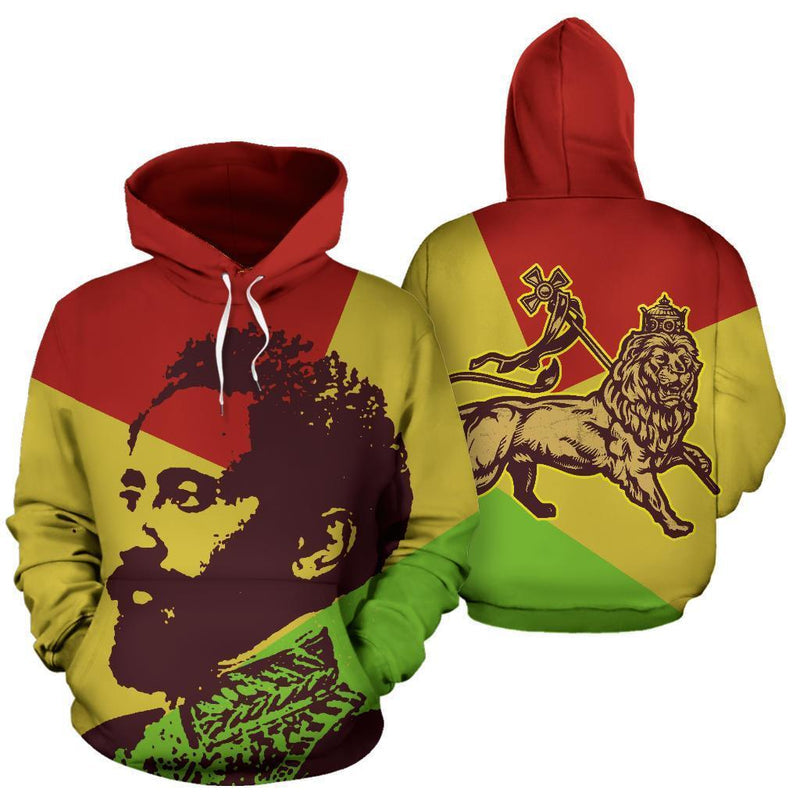 African Ethiopian King Jah Lion Hoodie