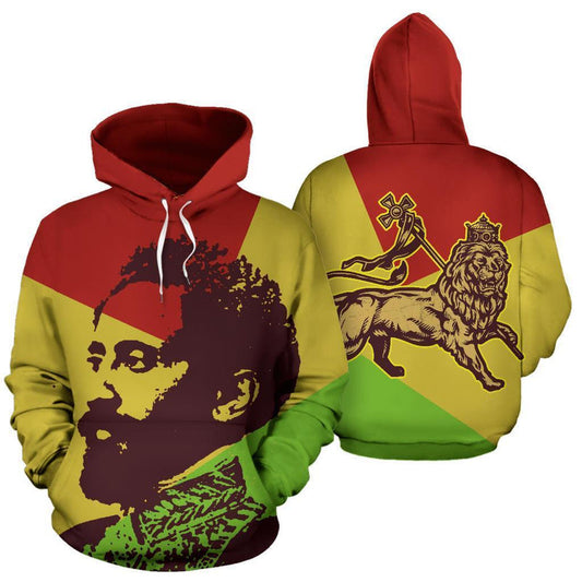 African Ethiopian King Jah Lion Hoodie