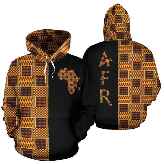 African Kente Cloth - Bonwire Style The Hoodie