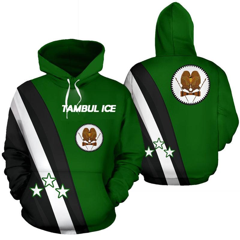 (TAMBUL ICE) Papua New Guinea Wester Highlands Flag Hoodie