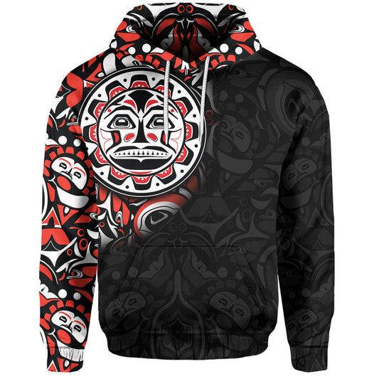 Custom Canada Haida Sun Hoodie